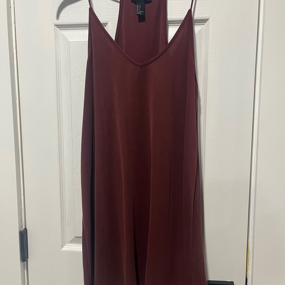 Elegant Burgundy Slip Dress
